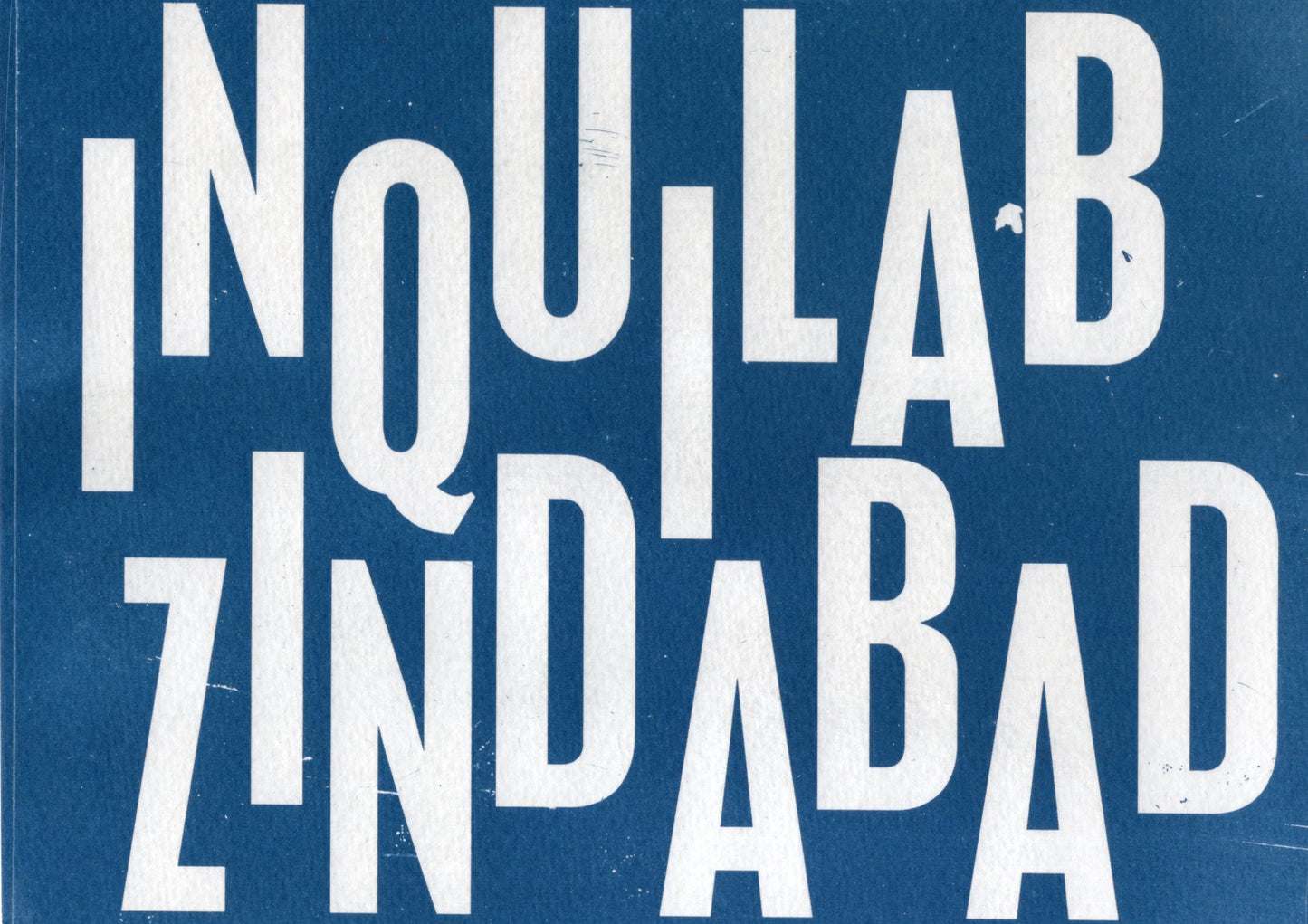 Inquilab Zindabad cyanotype print