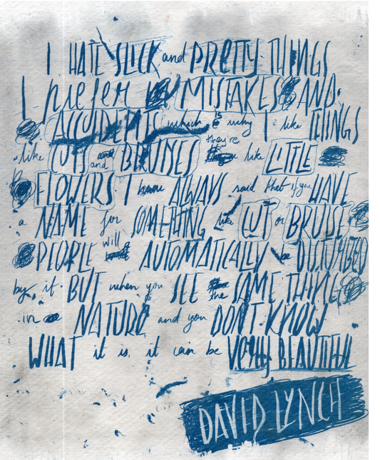 david lynch quote art print