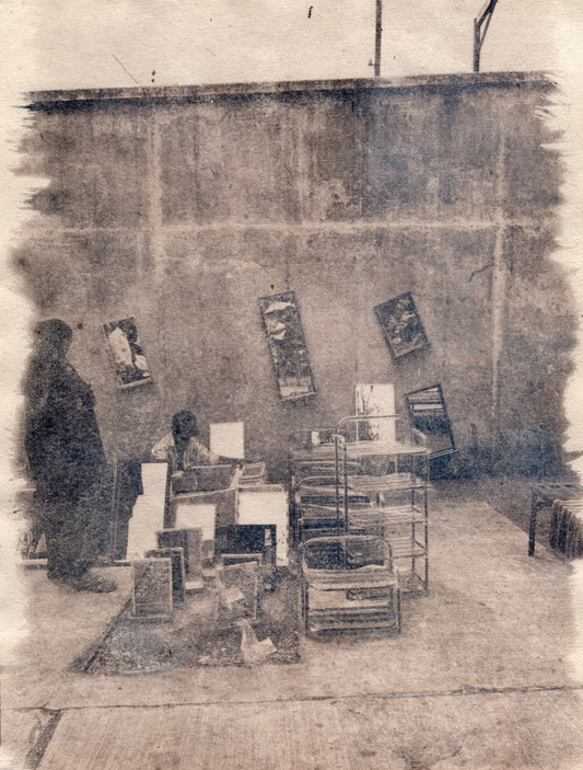 ravivari market, ahmedabad art print