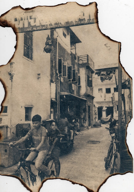 burnt cyanotype art print