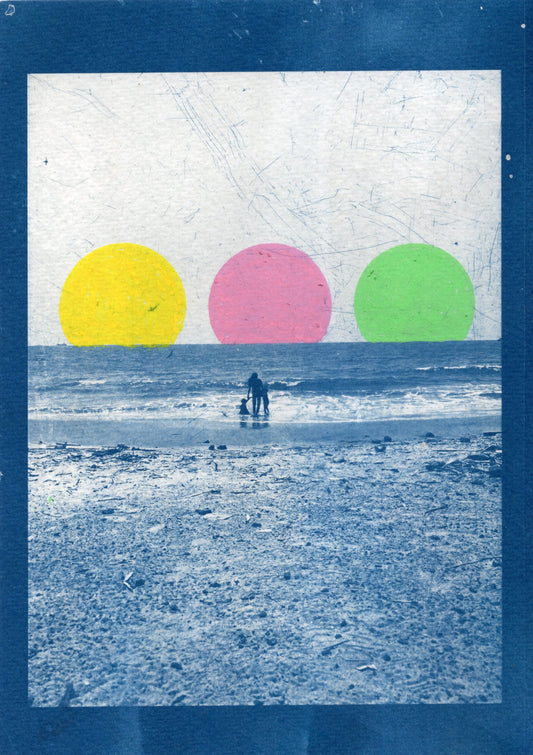 cyanotype print of fort kochi, kerala
