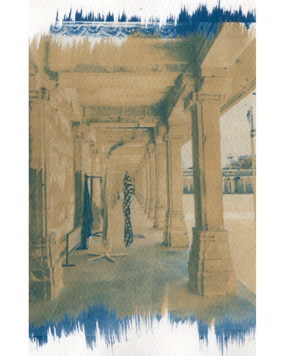 sarkhej roja, ahmedabad cyanotype duotone art print (Copy)